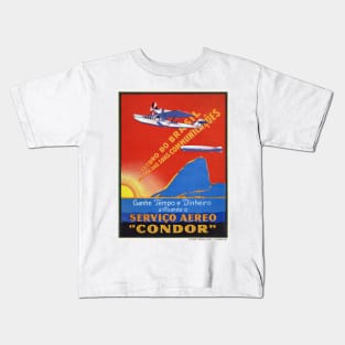 Brazil Vintage Travel Poster 1932 Kids T-Shirt